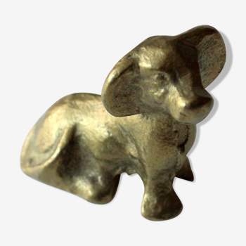 Brass dog from the 1970
