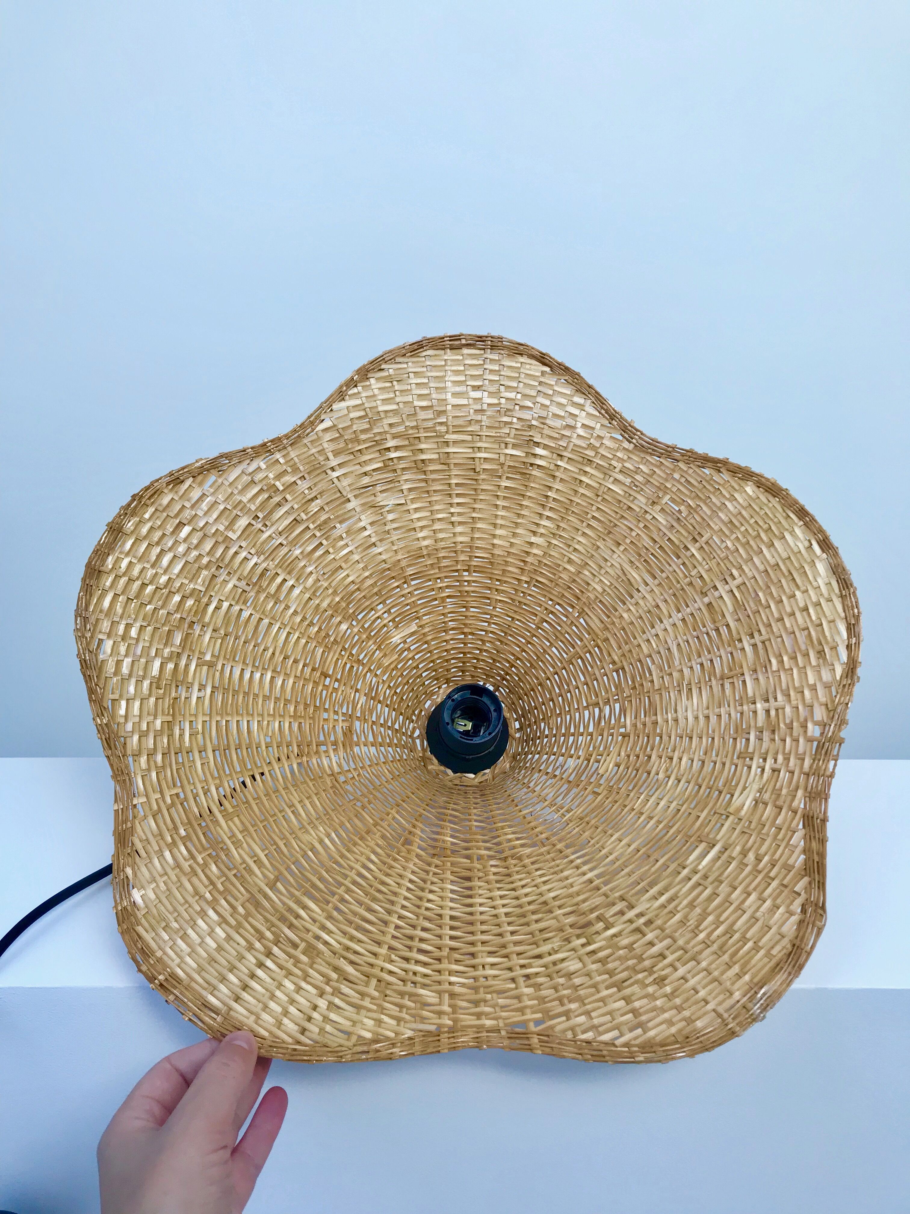 Rattan hanging lamp