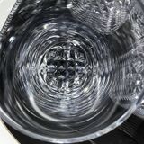 6 Crystal Long Drink Glasses with Spikes