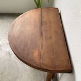 Round folding pine table mountain furniture