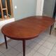 Round teak table by Johannes Andersen for Mobler Samcom Scandinavian.