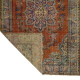 Turkish Anatolian Handmade Vintage Rug 274 cm x 180 cm