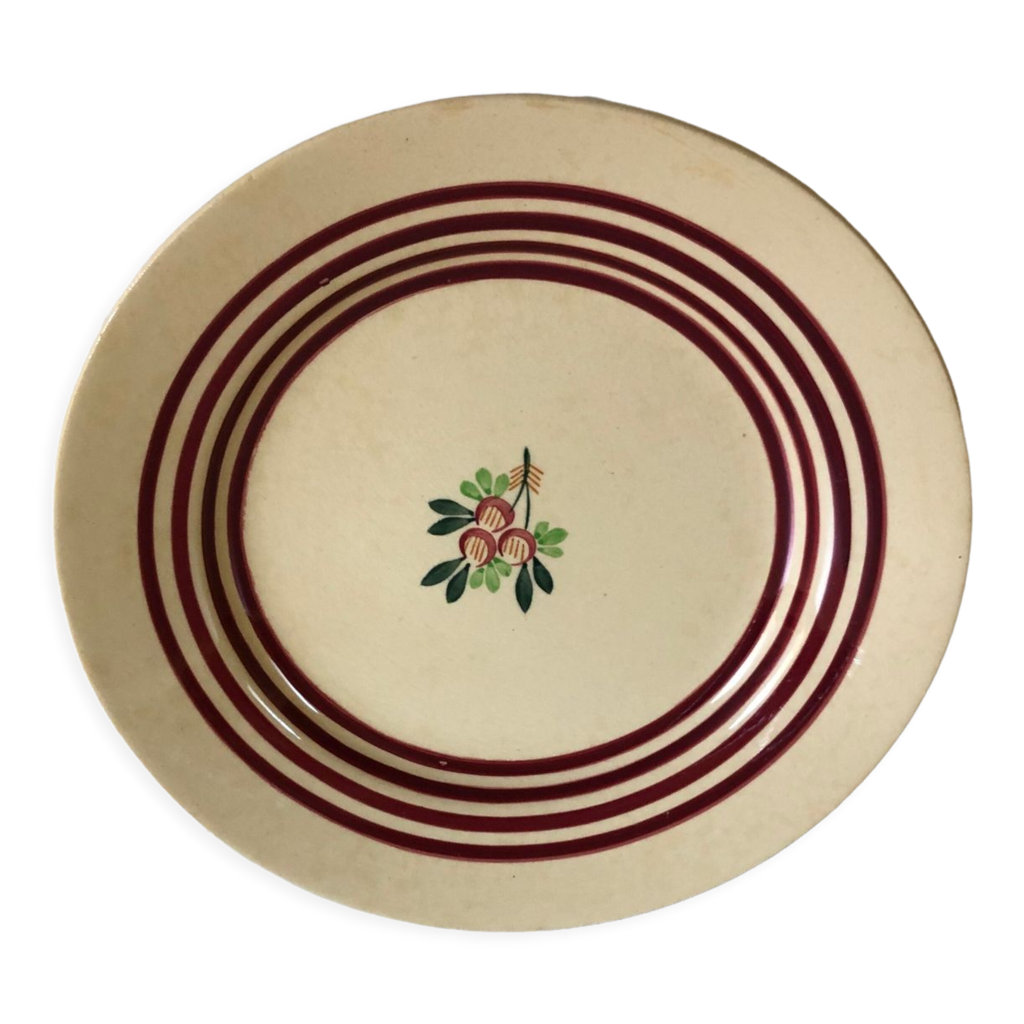 24 hollow faience plates by GIEN