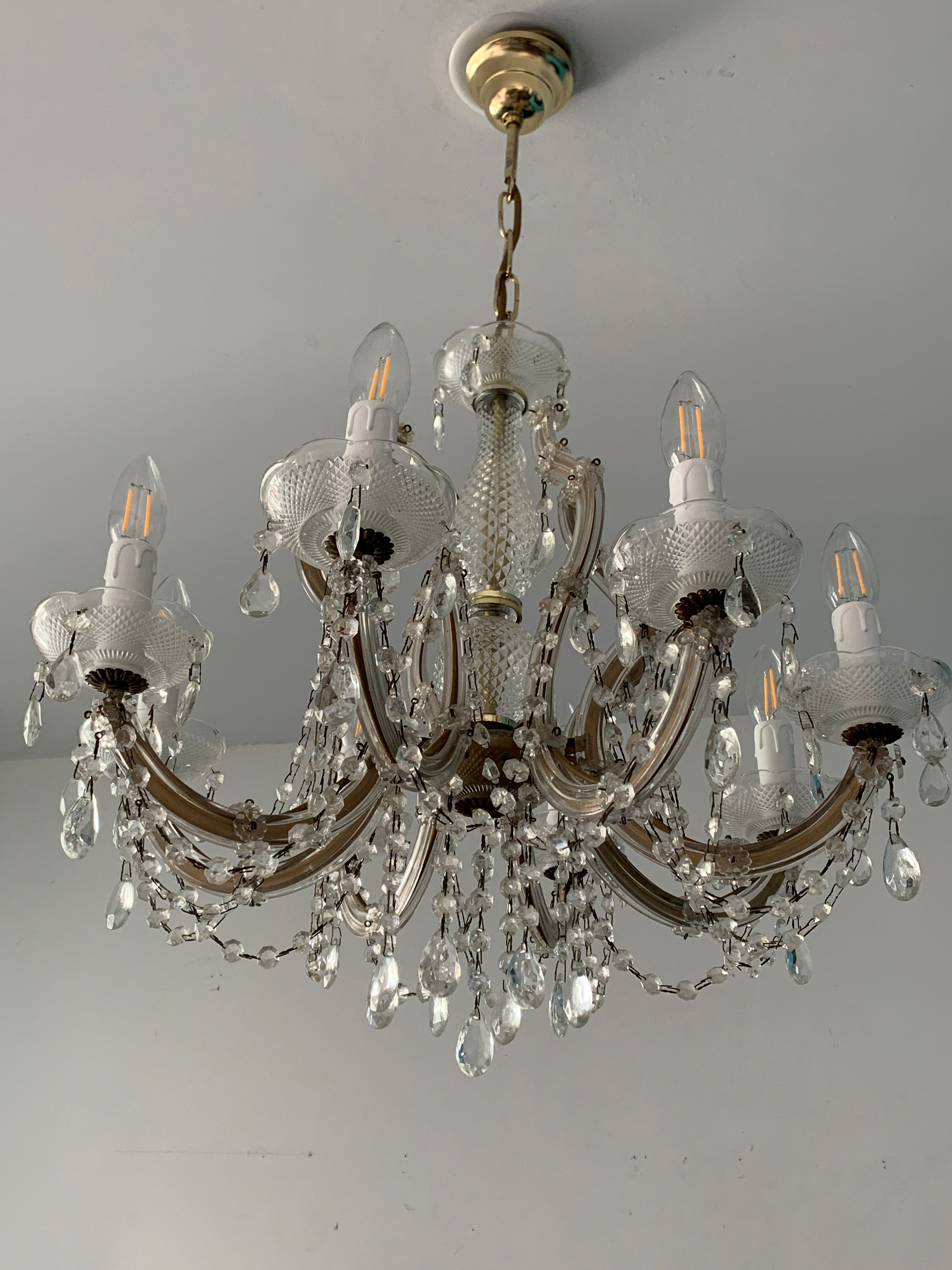 Lustre Marie Thérèse, 8 pampille fires, 1970