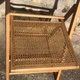 Folding cannage chair