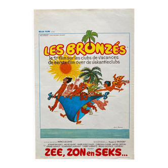 Original cinema poster "Les bronzés" L'Equipe du Splendid 40x60cm 1978