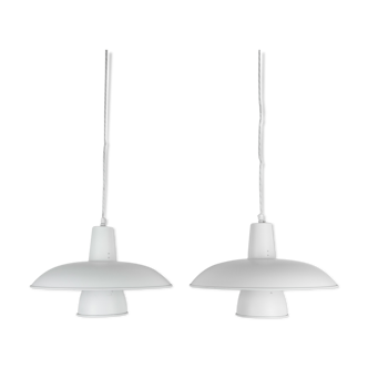 Pair of danish pendant lamps, PH Badminton, Poul Henningsen, Louis Poulsen, Denmark, 1930's