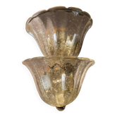 Pair of XXL wall lights in Murano glass – 1960s