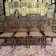 Set of 8 Louis XVI style chairs in canning