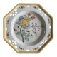 Antique plate with hand-painted floral decoration - 29 cm - yellow
