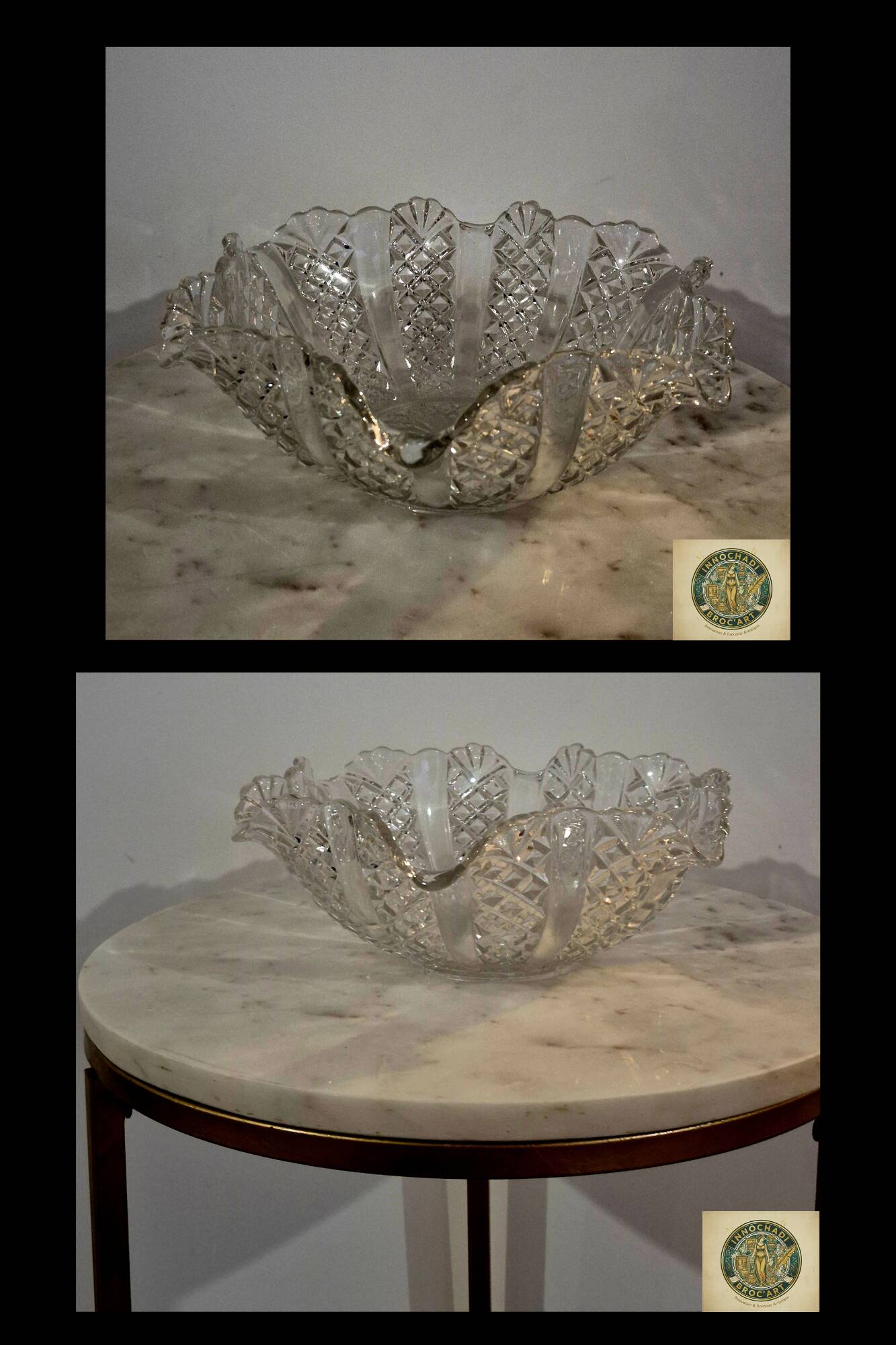 Bowl or crystal salad bowl