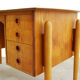 Vintage Pine Veneer Desk, 1960s