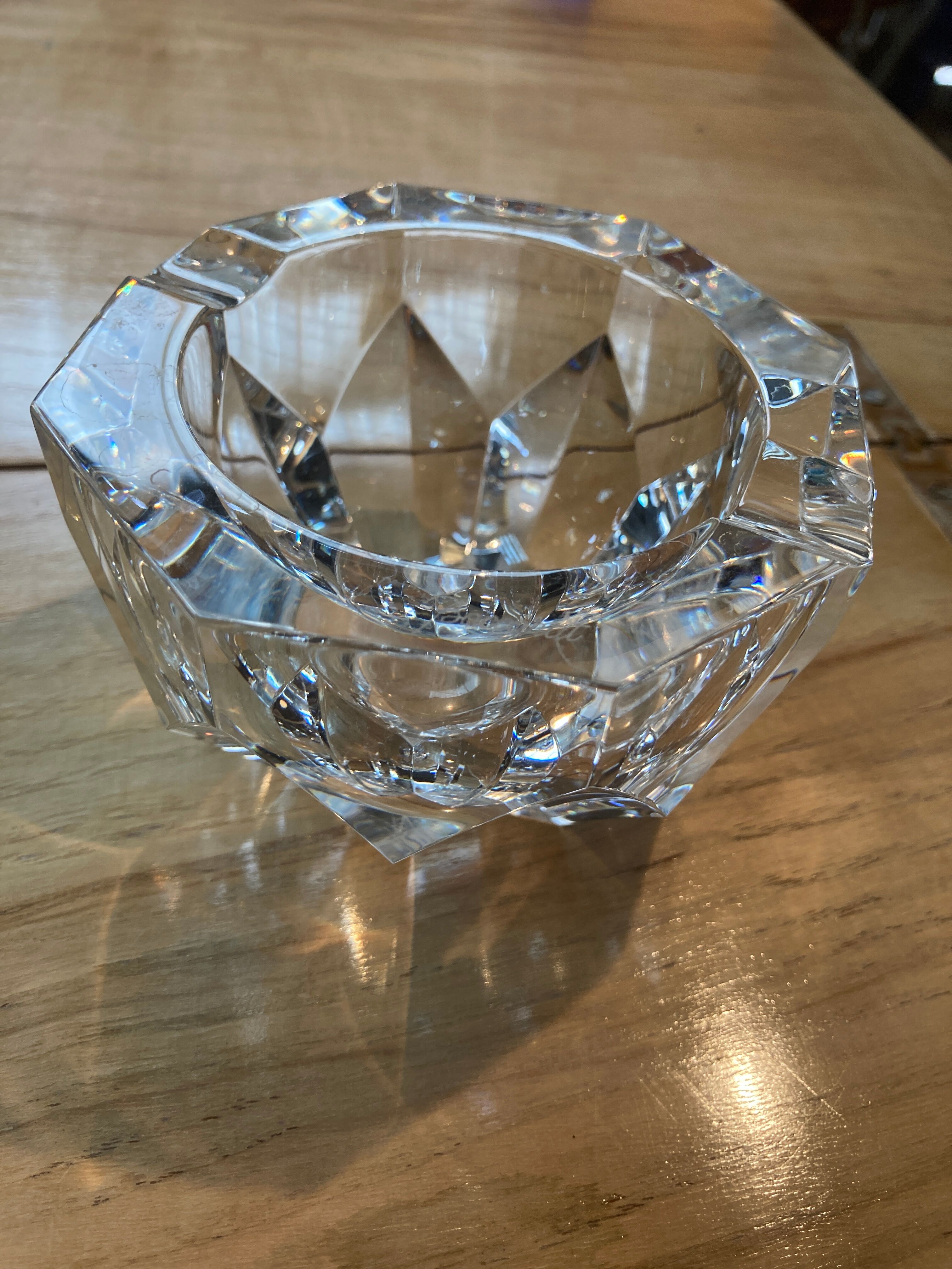 Baccarat crystal ashtray