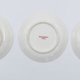 Three cups and under porcelain tea cups from Limoges Haviland barbed-wire décor