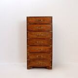 Mid-century style wooden 7-drawer chest of drawers