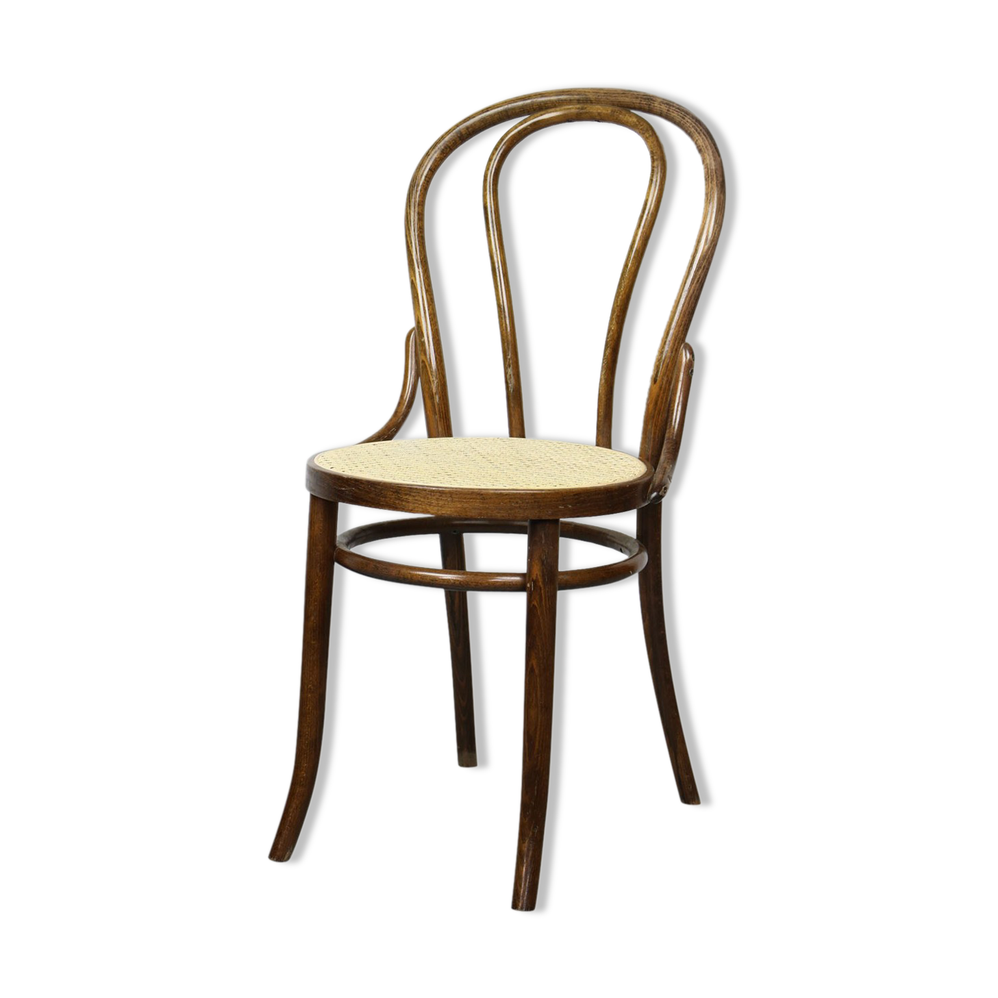Betwood and cane brown chair