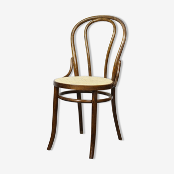 Betwood and cane brown chair