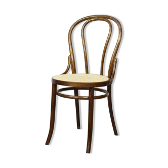 Betwood and cane brown chair