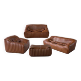 Sandra Set by Annie Hieronimus for Cinna – Brown Cognac Leather