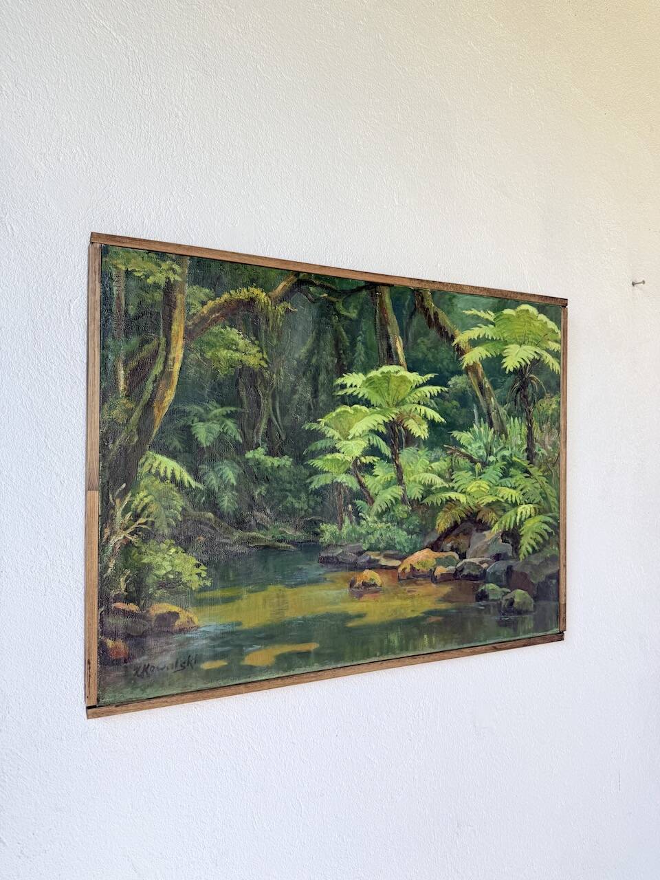 Oil painting "jungle" forest landscape