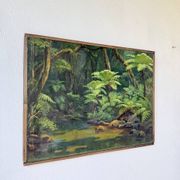 Oil painting "jungle" forest landscape