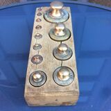 Old brass measuring weight