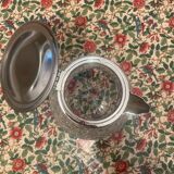 Cut crystal and silver-plated metal ice jug