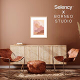 Abstract print 'Palecloud' by Borneo Studio A3