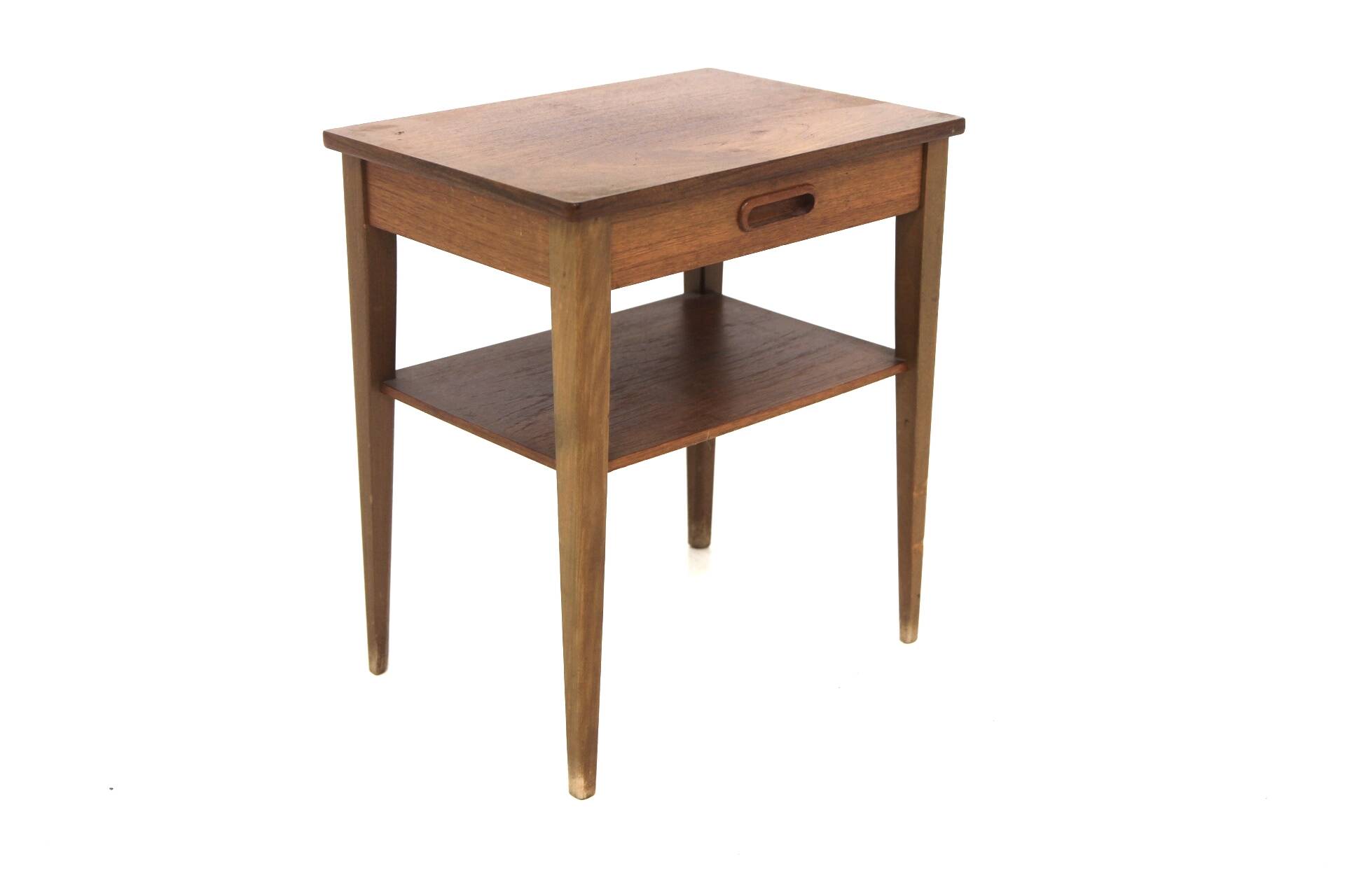 Table de chevet scandinave en teck, Suède, 1960