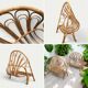 Children's rattan basket bed 1960
