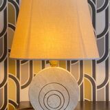 Lampes travertin Le Dauphin vintage