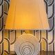 Vintage Le Dauphin travertine lamps