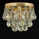 Small Murano glass ceiling pendant in the shape of a drop by C.Palme, Germany, 1970s.