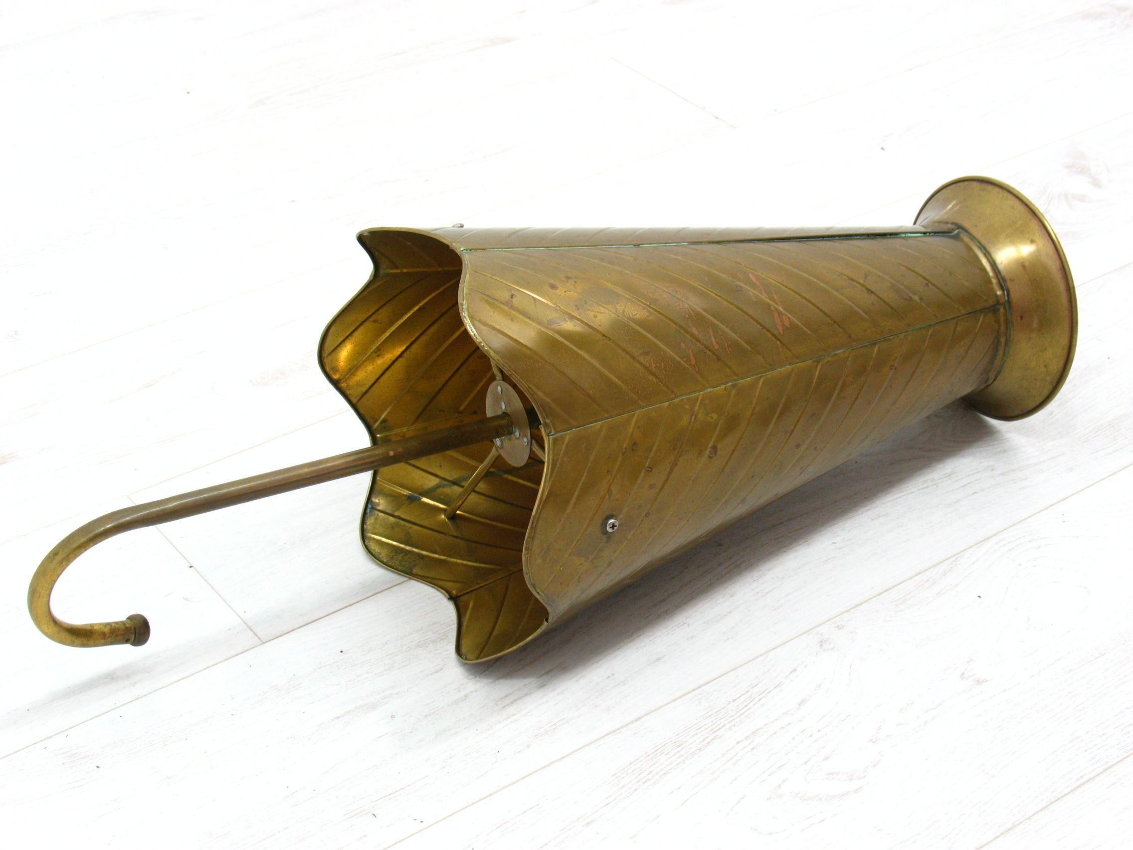 Vintage umbrella stand in metal, 1970s