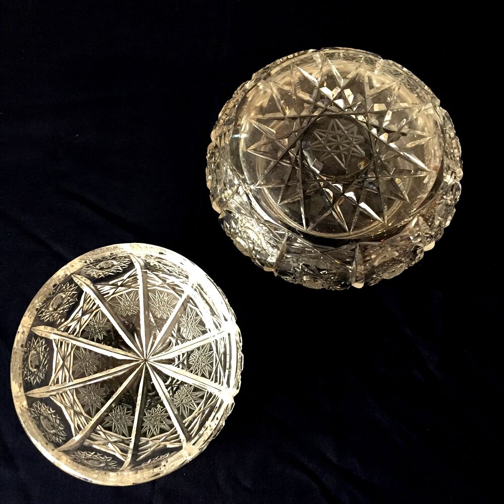 Jewelry box made of bohemian glass size