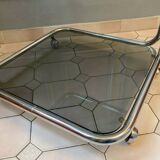 Table basse à double niveau des années 1970