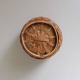 Small rattan plant pot