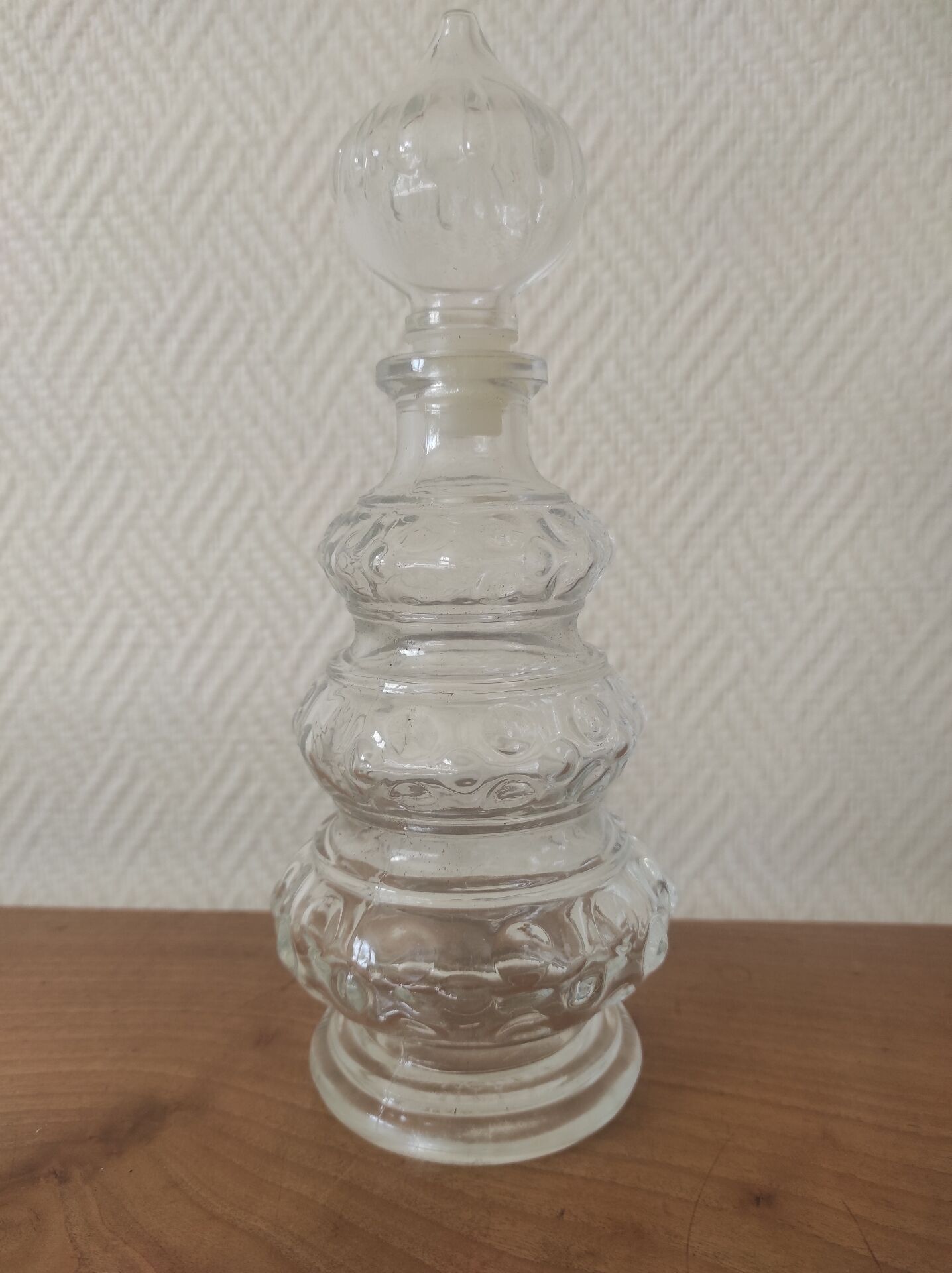 Vintage glass carafe 0.375 L