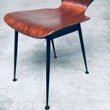 Mid-Century Modern Plywood Side Chairs attributed to Carlo Ratti for Legni Curvati, Italy, 1950s, Set of 3