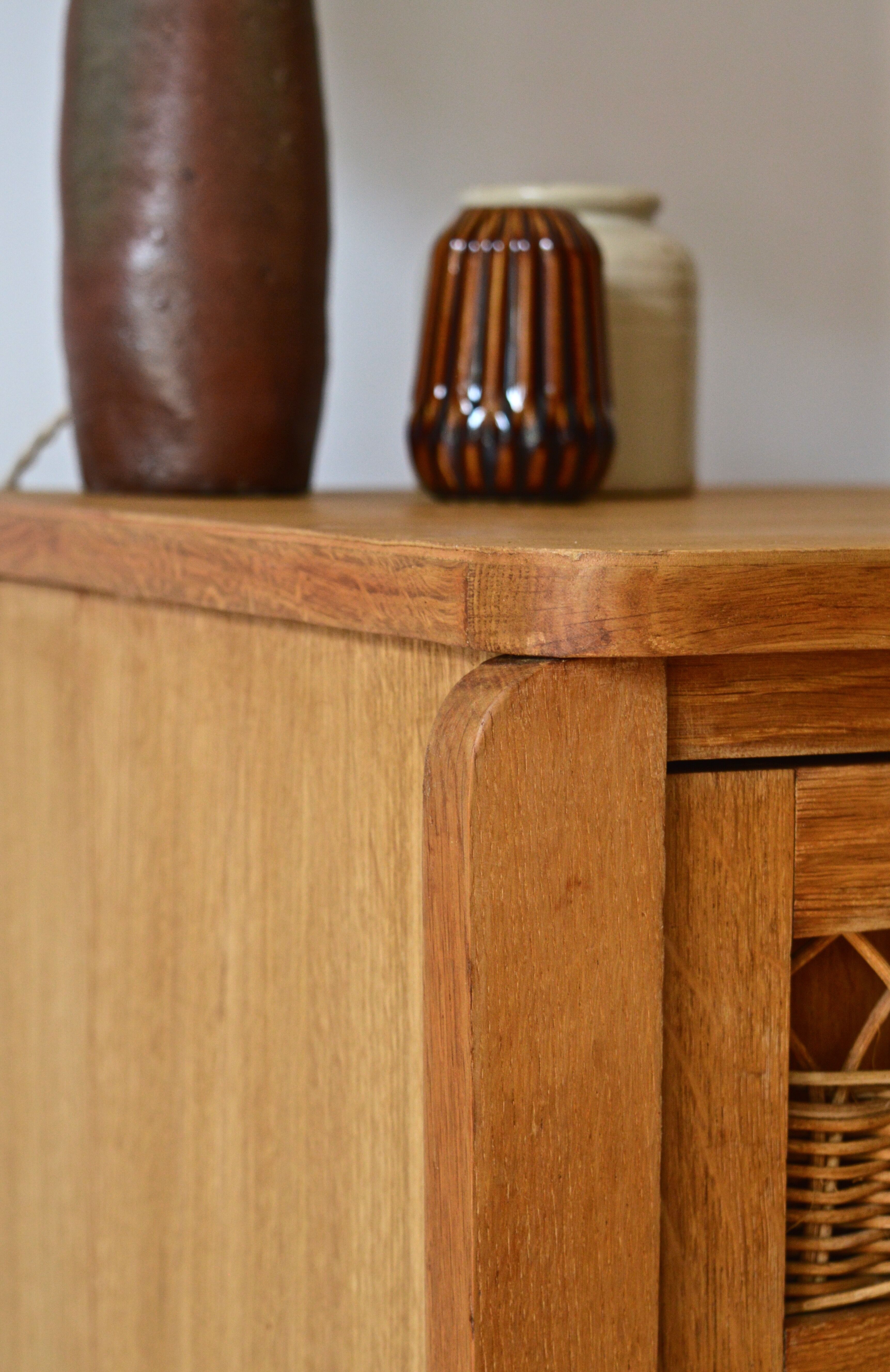 Rattan chest of drawers
