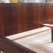 Danish rosewood floating bed from Sannemans Møbelfabrik, 1960s