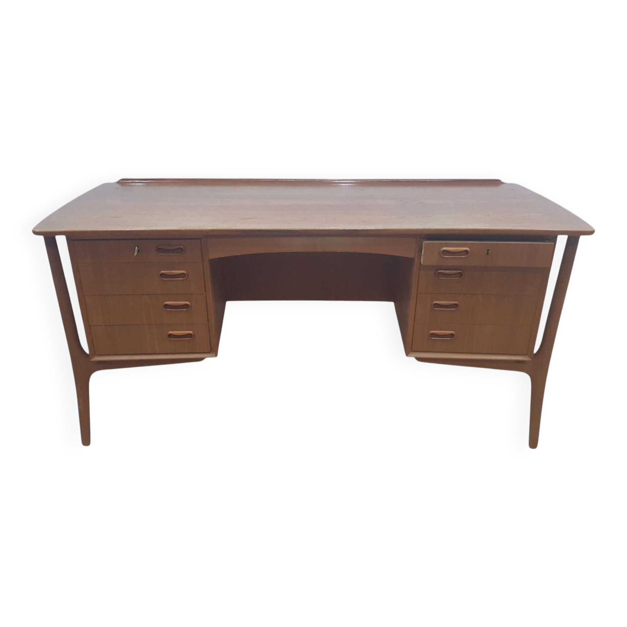 Teak Desk, designed by Svend Aage Madsen for H.P. Hansen, Denmark, 1960s