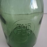Old green glass jar, "DURFOR"