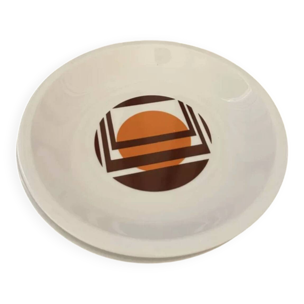 Lot d'assiettes creuses, années 70