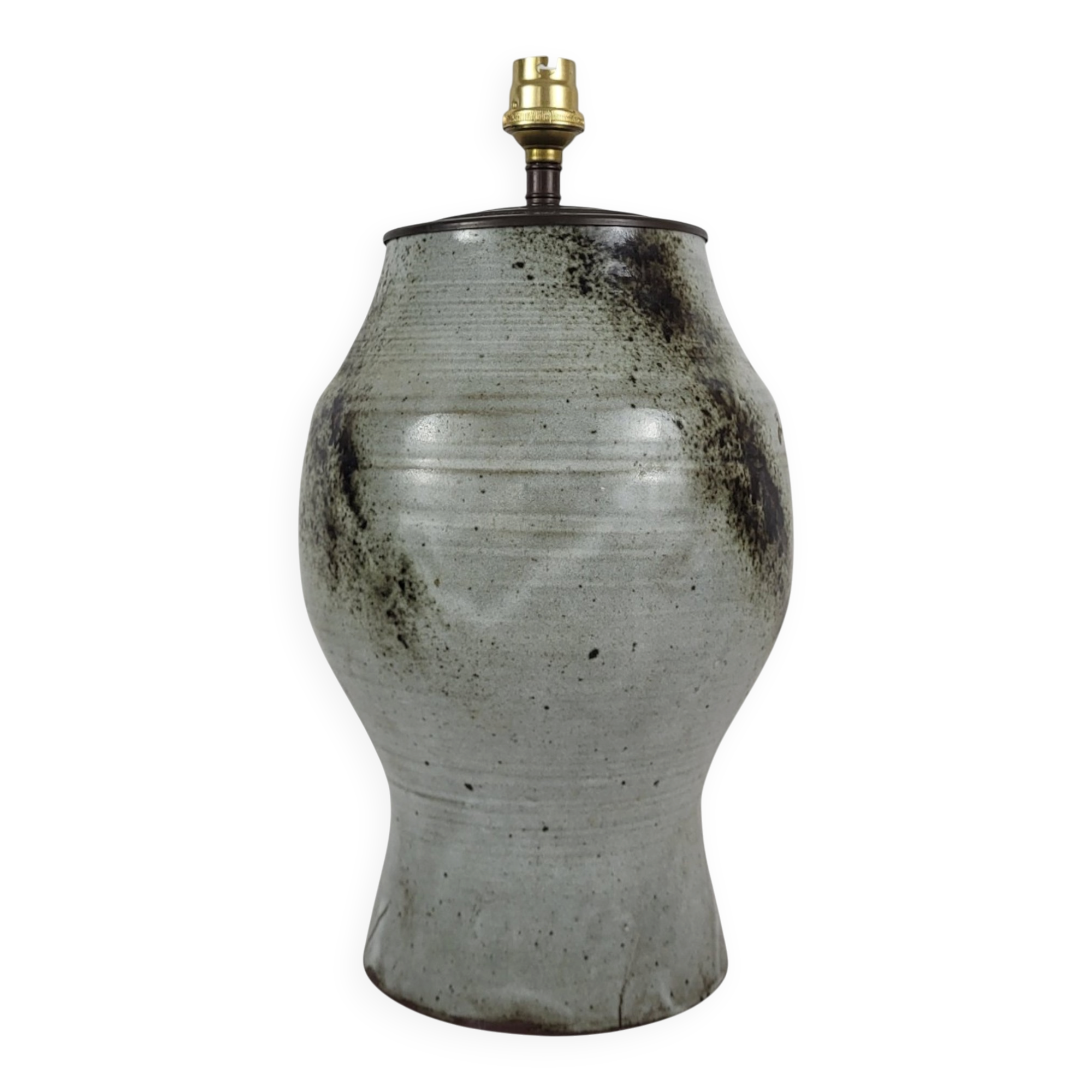 Lampe en grès signée Chantal et Thierry Robert 1960's