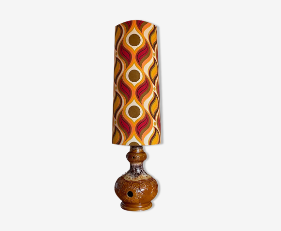 Lampe de sol Lucifer abat-jour vintage