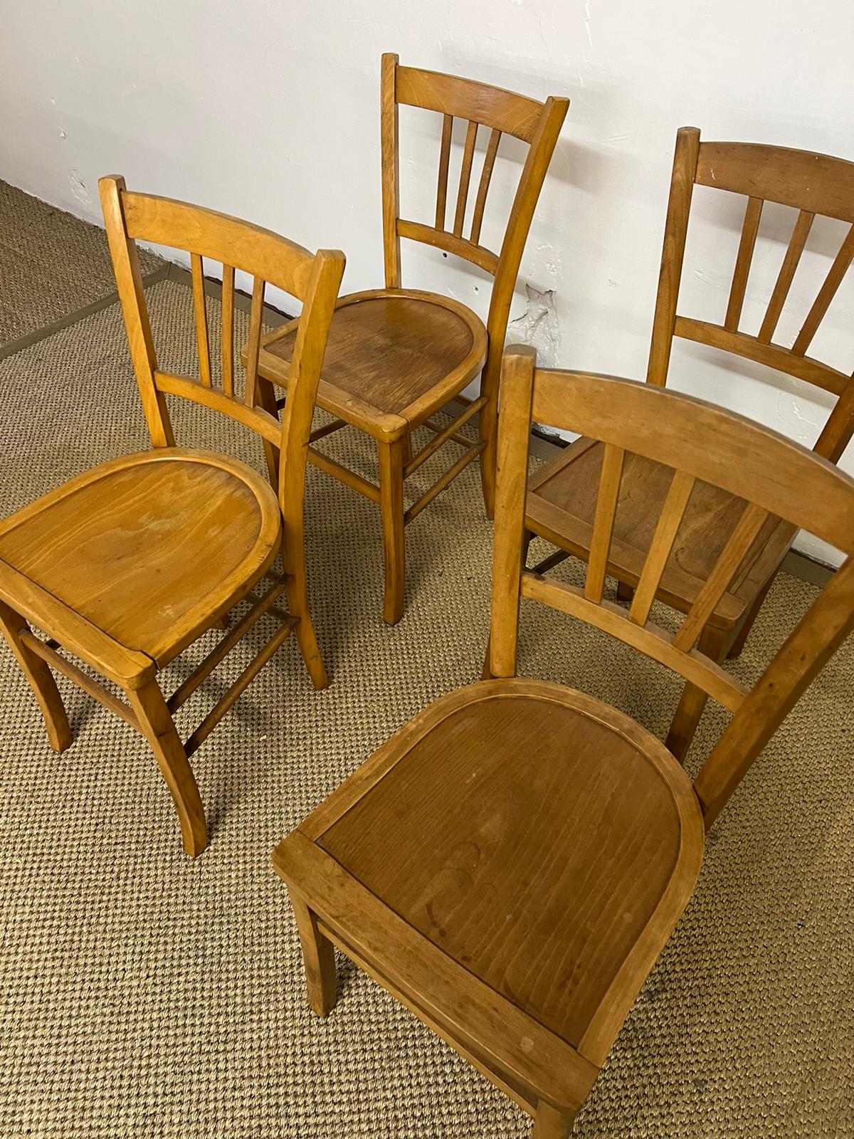 Lot 4 chairs bistro luterma