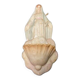 Ceramic holy water font with a representation of a woman