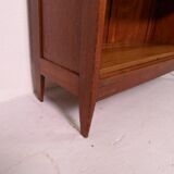Antique oak open bookcase