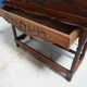 French Louis XV sideboard in carved walnut petrin dough box from provence